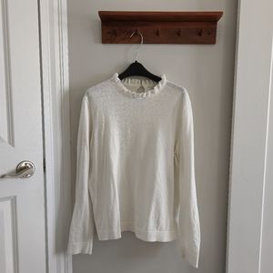 [J.Crew] Ruffle Neck Sweater